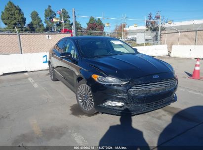 2018 FORD FUSION TITANIUM Black  Gasoline 3FA6P0D97JR134185 photo #1