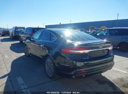 2018 FORD FUSION TITANIUM Black  Gasoline 3FA6P0D97JR134185 photo #4