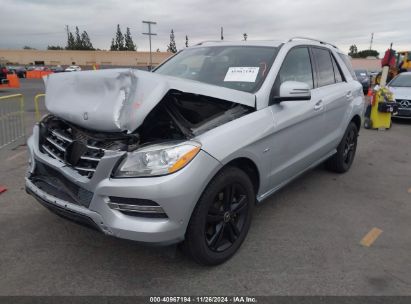 2012 MERCEDES-BENZ ML 350 4MATIC Gray  Gasoline 4JGDA5HB4CA056017 photo #3