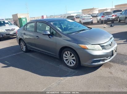 2012 HONDA CIVIC EX Gray  Gasoline 2HGFB2F80CH602413 photo #1