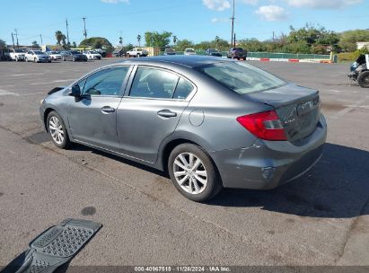 2012 HONDA CIVIC EX Gray  Gasoline 2HGFB2F80CH602413 photo #4