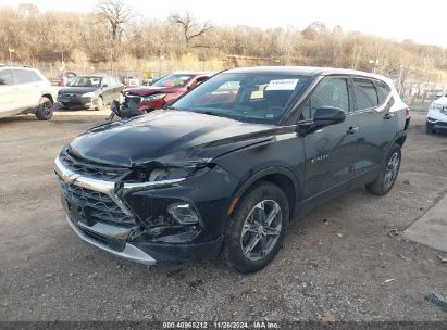 2023 CHEVROLET BLAZER AWD 2LT Black  Gasoline 3GNKBHR40PS180226 photo #3