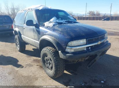 1998 CHEVROLET BLAZER LS Blue  Gasoline 1GNCT18W6WK259485 photo #1