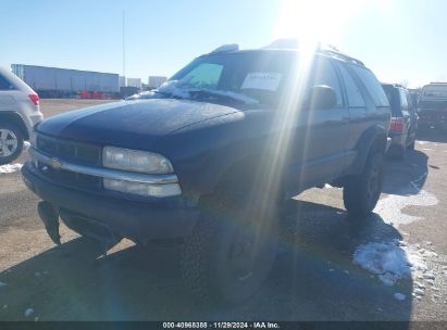 1998 CHEVROLET BLAZER LS Blue  Gasoline 1GNCT18W6WK259485 photo #3