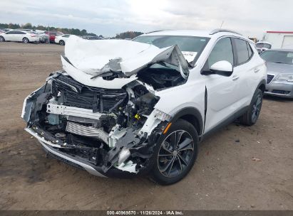 2022 BUICK ENCORE GX FWD SELECT White  Gasoline KL4MMDS29NB140209 photo #3