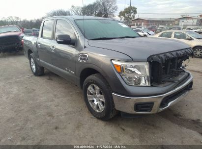 2017 NISSAN TITAN PLATINUM RESERVE/PRO-4X/S/SL/SV Gray  Gasoline 1N6AA1EJXHN505760 photo #1