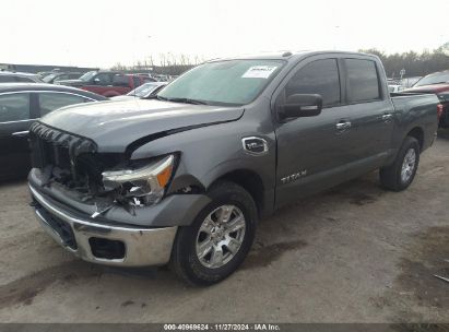 2017 NISSAN TITAN PLATINUM RESERVE/PRO-4X/S/SL/SV Gray  Gasoline 1N6AA1EJXHN505760 photo #3