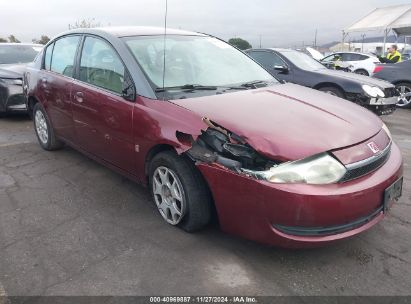 2003 SATURN ION 2 Burgundy  Gasoline 1G8AJ52F43Z110060 photo #1