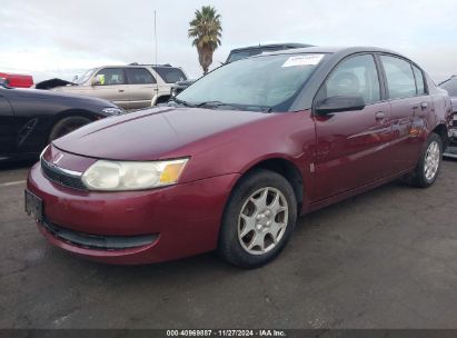 2003 SATURN ION 2 Burgundy  Gasoline 1G8AJ52F43Z110060 photo #3