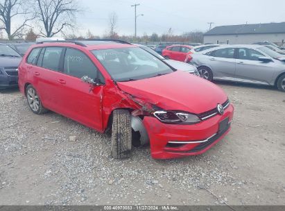 2019 VOLKSWAGEN GOLF SPORTWAGEN 1.4T S/1.4T SE Red  Gasoline 3VWY57AU1KM500101 photo #1