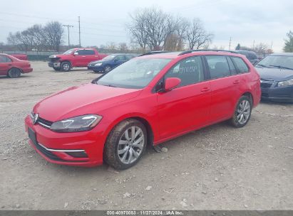 2019 VOLKSWAGEN GOLF SPORTWAGEN 1.4T S/1.4T SE Red  Gasoline 3VWY57AU1KM500101 photo #3