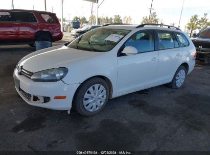 2013 VOLKSWAGEN JETTA SPORTWAGEN 2.5L S White  Gasoline 3VWPP7AJ1DM692733 photo #3