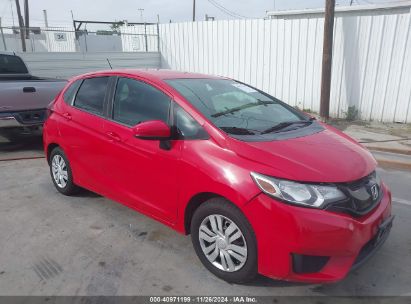 2016 HONDA FIT LX Red  Gasoline JHMGK5H51GS015982 photo #1