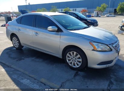 2015 NISSAN SENTRA S Silver  Gasoline 3N1AB7AP2FY340416 photo #1