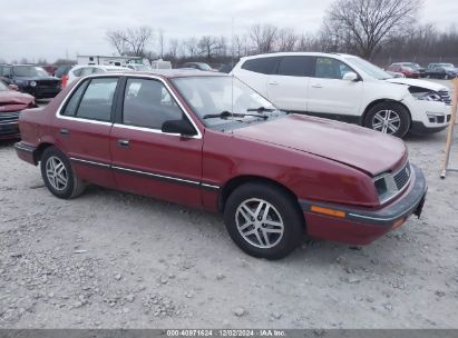 1988 PLYMOUTH SUNDANCE Red  Gasoline 1P3CS48K8JN299603 photo #1