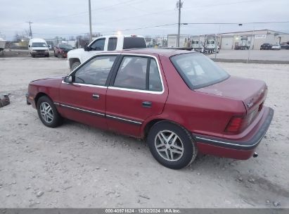 1988 PLYMOUTH SUNDANCE Red  Gasoline 1P3CS48K8JN299603 photo #4