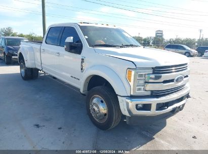 2017 FORD F-450 LARIAT White  Gasoline 1F65F5DY5H0A14170 photo #1