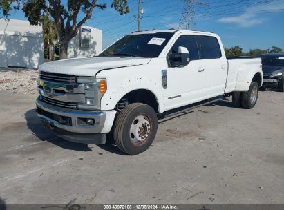 2017 FORD F-450 LARIAT White  Gasoline 1F65F5DY5H0A14170 photo #3