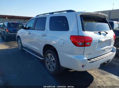 2008 TOYOTA SEQUOIA PLATINUM 5.7L V8 White  Gasoline 5TDBY67A48S011255 photo #4