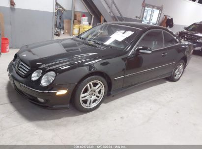 2001 MERCEDES-BENZ CL 500 Black  Gasoline WDBPJ75J21A013185 photo #3