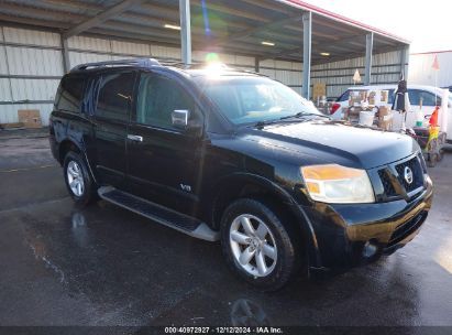 2008 NISSAN ARMADA SE Black  Gasoline 5N1AA08D98N615293 photo #1