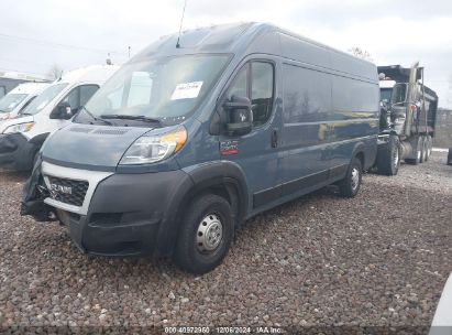 2020 RAM PROMASTER 3500 CARGO VAN HIGH ROOF 159 WB EXT Blue  Flexible Fuel 3C6URVJG7LE136368 photo #3