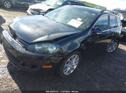 2014 VOLKSWAGEN JETTA SPORTWAGEN 2.0L TDI Black  Diesel 3VWPL7AJ3EM612104 photo #3