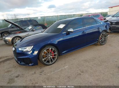 2018 AUDI S4 3.0T PREMIUM PLUS Blue  Gasoline WAUB4AF44JA116162 photo #3