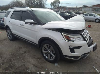 2018 FORD EXPLORER LIMITED White  Gasoline 1FM5K7FH6JGC95793 photo #1