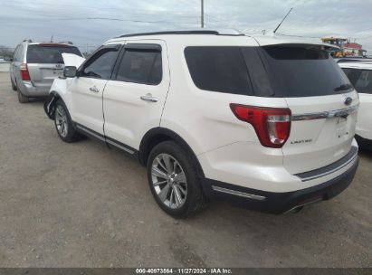 2018 FORD EXPLORER LIMITED White  Gasoline 1FM5K7FH6JGC95793 photo #4