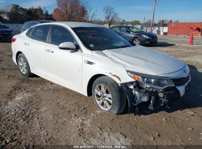 2018 KIA OPTIMA LX White  Gasoline 5XXGT4L38JG205486 photo #1