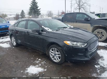 2013 FORD FUSION SE Black  Gasoline 3FA6P0HRXDR321855 photo #1