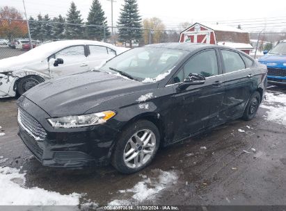 2013 FORD FUSION SE Black  Gasoline 3FA6P0HRXDR321855 photo #3