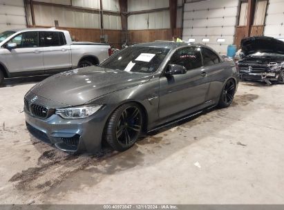 2015 BMW M4 Gray  Gasoline WBS3U9C51FJ967807 photo #3