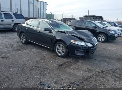 2012 LINCOLN MKS Black  Gasoline 1LNHL9DR6CG801501 photo #1