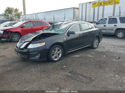 2012 LINCOLN MKS Black  Gasoline 1LNHL9DR6CG801501 photo #3