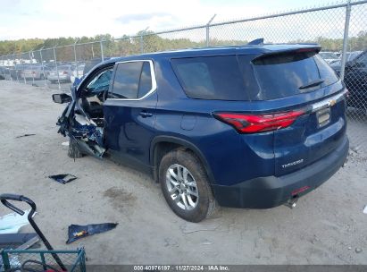 2022 CHEVROLET TRAVERSE FWD LS Blue  Gasoline 1GNERFKW6NJ170307 photo #4