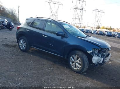 2014 NISSAN MURANO SL Blue  Gasoline JN8AZ1MW8EW533415 photo #1