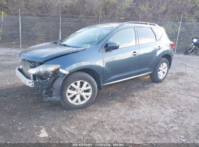 2014 NISSAN MURANO SL Blue  Gasoline JN8AZ1MW8EW533415 photo #3