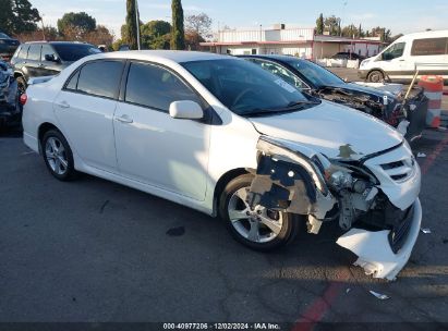 2013 TOYOTA COROLLA S/LE White  Gasoline 5YFBU4EE6DP176040 photo #1