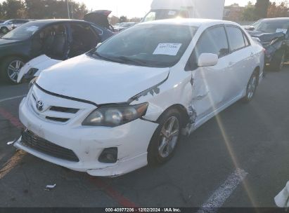 2013 TOYOTA COROLLA S/LE White  Gasoline 5YFBU4EE6DP176040 photo #3