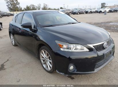 2013 LEXUS CT 200H Black  Hybrid JTHKD5BH0D2172180 photo #1