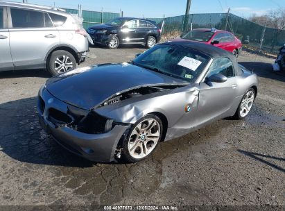 2004 BMW Z4 3.0I Gray  Gasoline 4USBT53554LT25293 photo #3