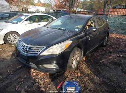 2013 HYUNDAI AZERA Black  Gasoline KMHFG4JG8DA216411 photo #3