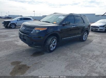 2014 FORD EXPLORER LIMITED Black  Gasoline 1FM5K7F87EGB09216 photo #3