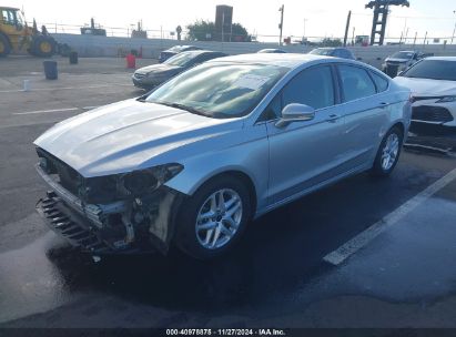 2014 FORD FUSION SE Silver  Gasoline 3FA6P0H72ER327830 photo #3