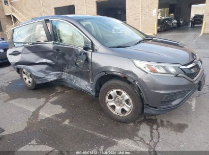 2015 HONDA CR-V LX Gray  Gasoline 3CZRM3H37FG713827 photo #1