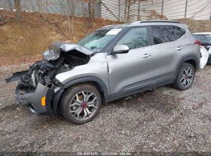 2023 KIA SELTOS SX TURBO Gray  Gasoline KNDETCA23P7356314 photo #3