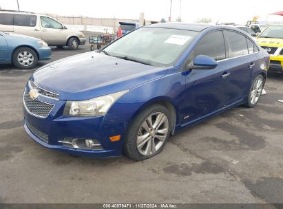 2012 CHEVROLET CRUZE LTZ Blue  Gasoline 1G1PH5SC6C7143759 photo #3