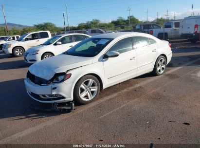 2013 VOLKSWAGEN CC 2.0T SPORT White  Gasoline WVWBN7ANXDE549811 photo #3